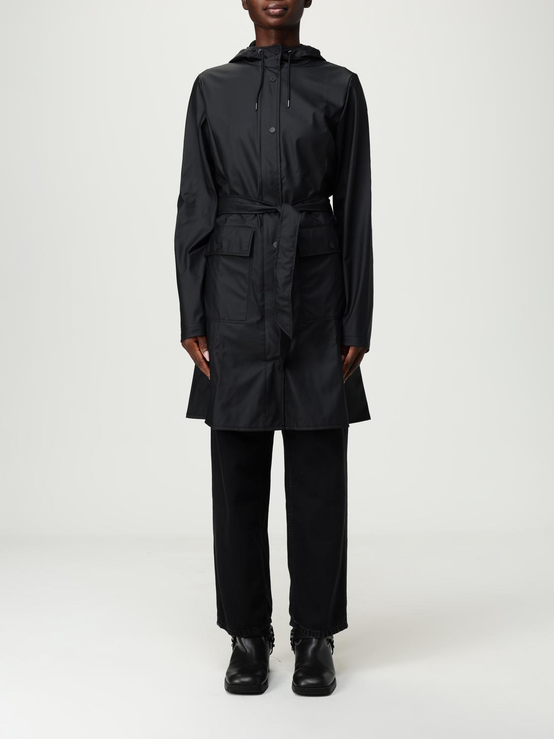 Rains Coat  Woman Color Black 1 In Blue