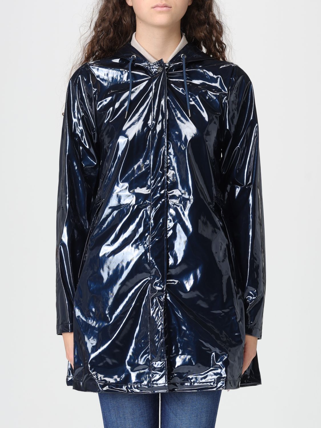 Rains Jacket Woman Color Blue
