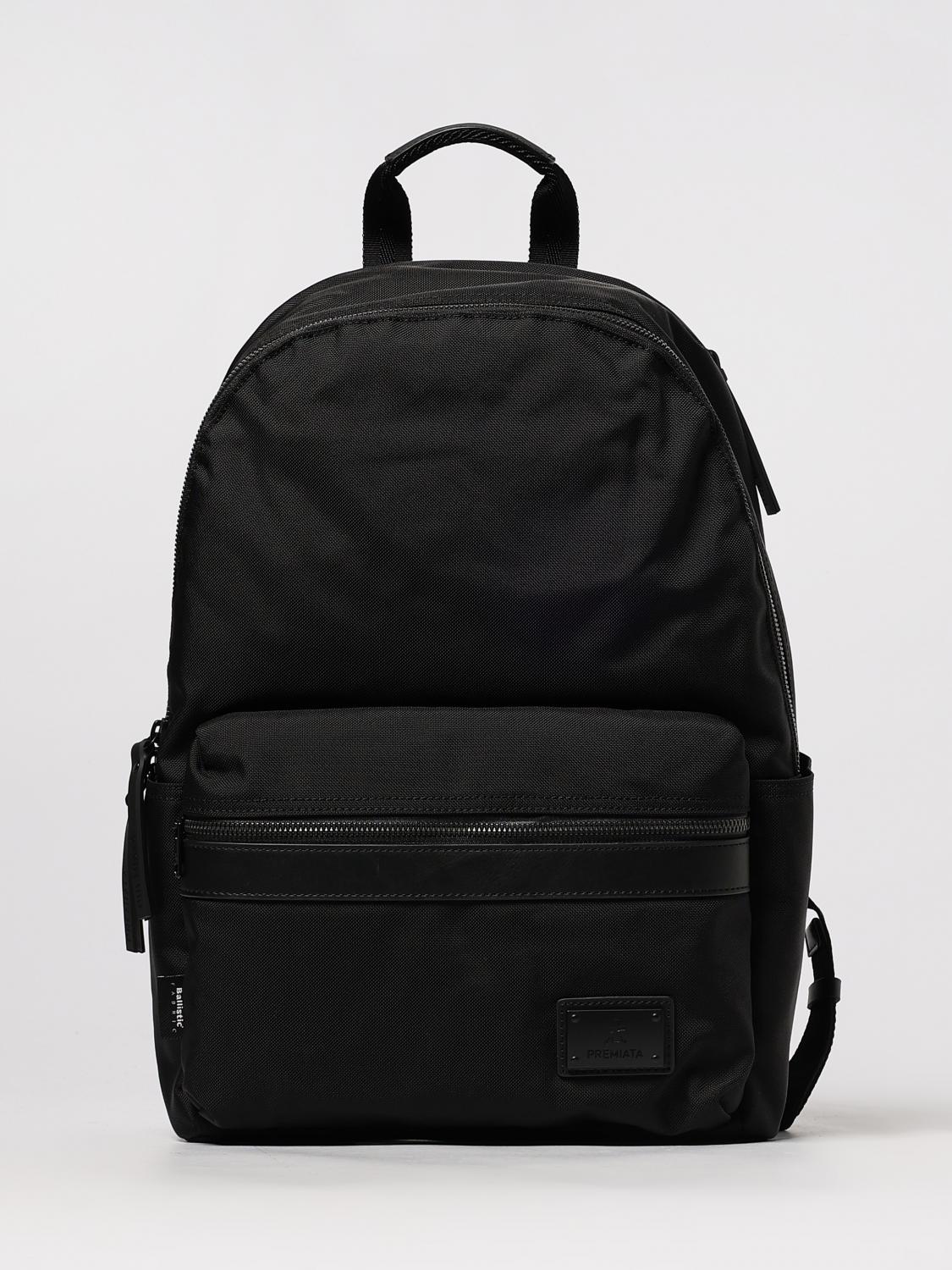Premiata Versatile Backpack With Multiple Storage Options In Black