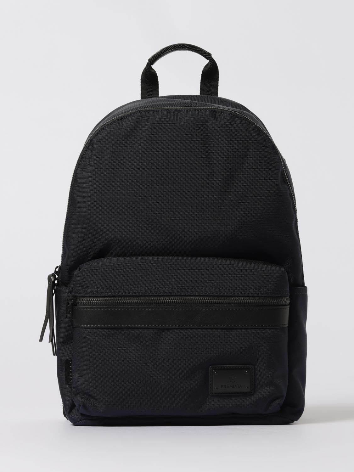 Premiata Versatile Backpack With Multiple Storage Options In Black