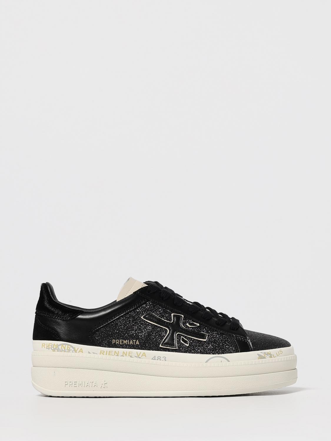 Premiata Sneakers  Woman Color Black In Black