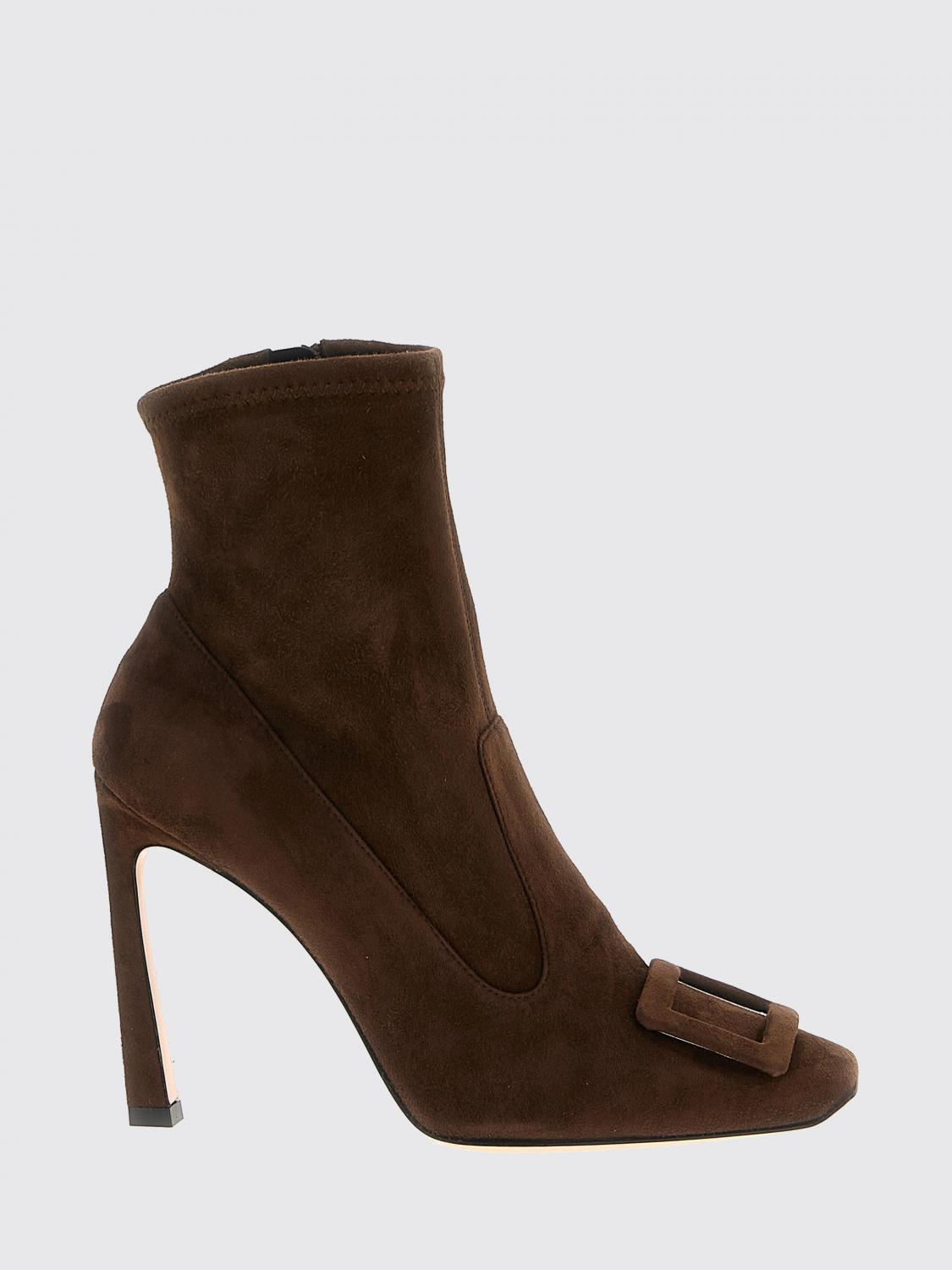 Roger Vivier Boots Woman color Brown · 37