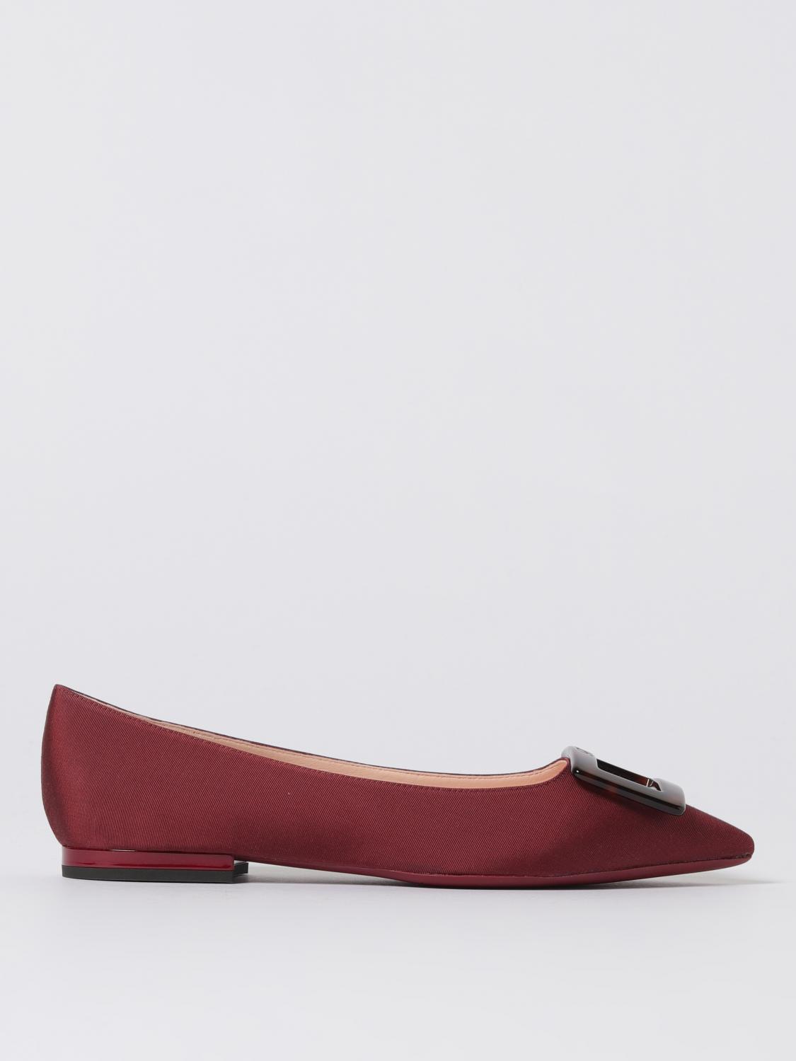 Roger Vivier Ballet Flats  Woman Color Wine In Burgundy