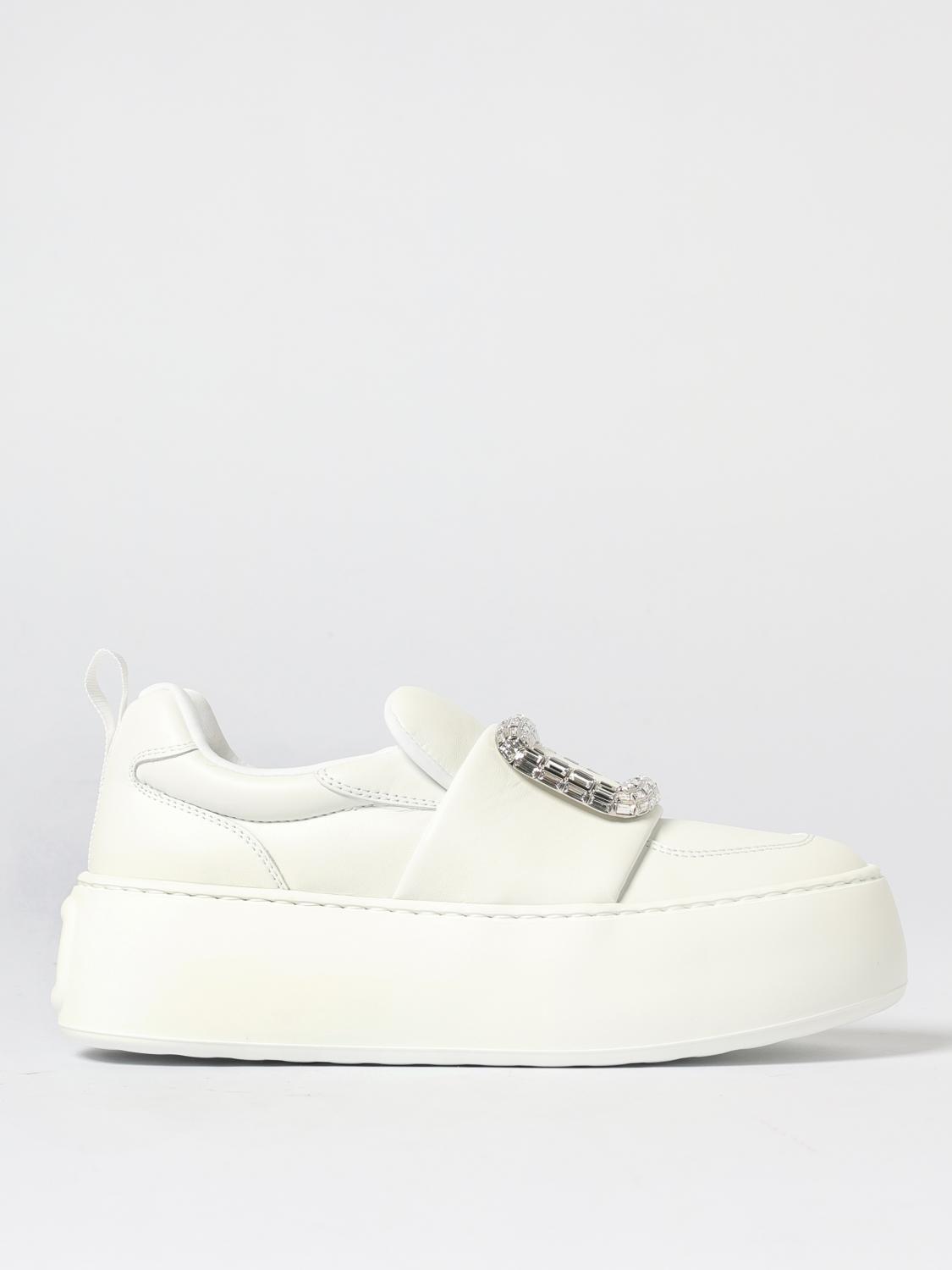 Roger Vivier Viv Up Sneakers In White
