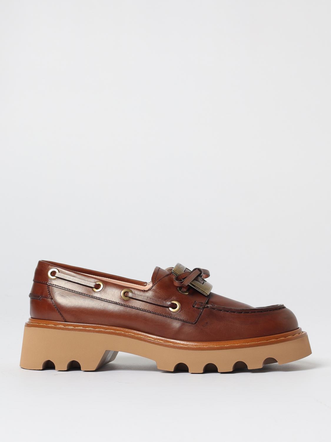 Roger Vivier Viv Rangers Metal Boat Loafer 20 In Brown