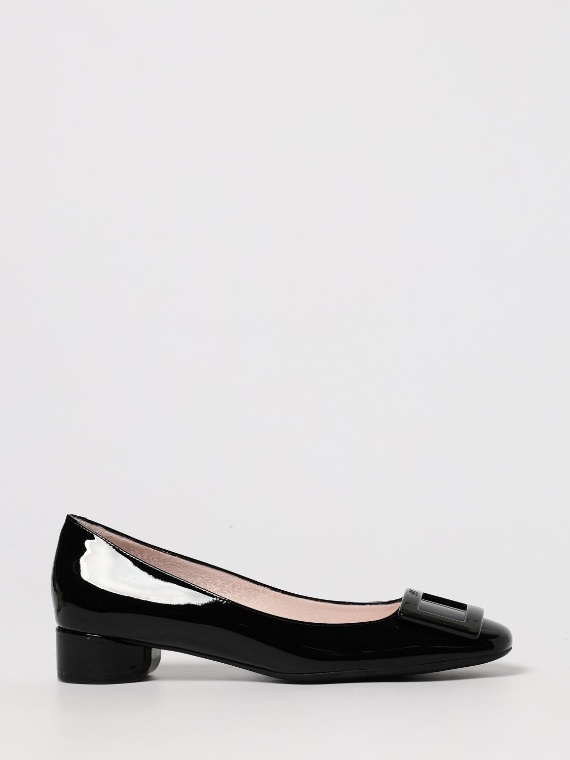 Roger Vivier Patent Leather U Look Ballet Flats In Black