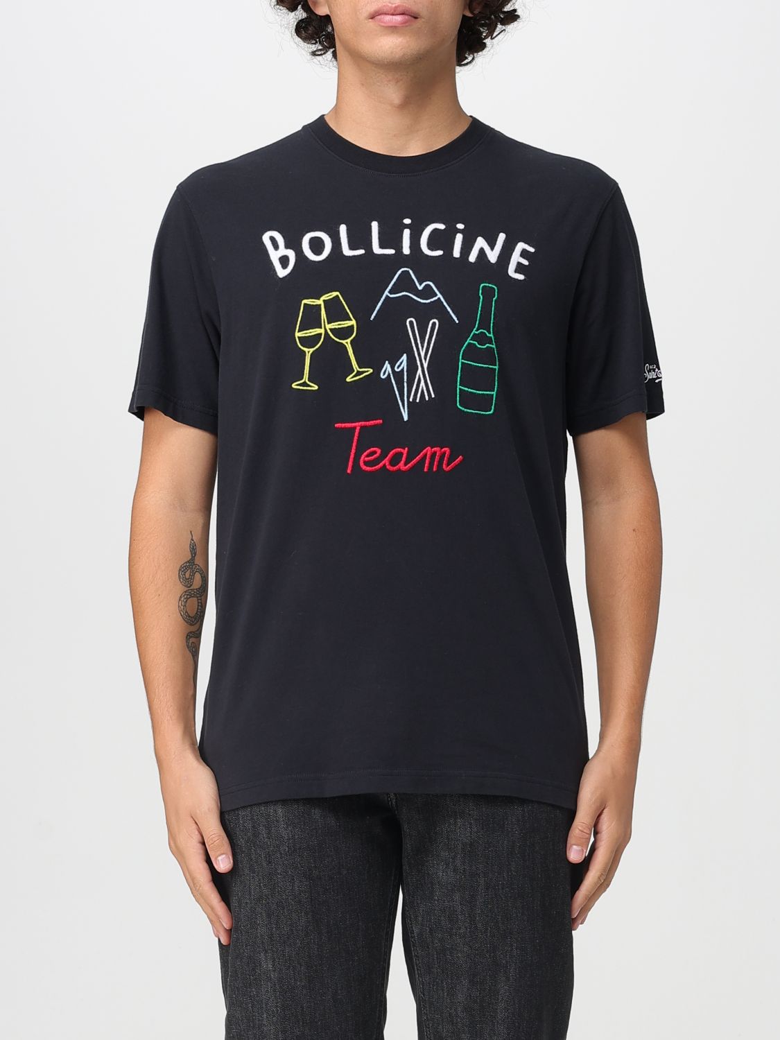 Mc2 Saint Barth T-shirt Men Color Black In Black