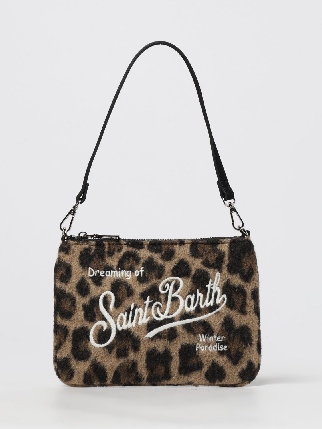Mc2 Saint Barth Shoulder Bag Woman Color Beige In Multi