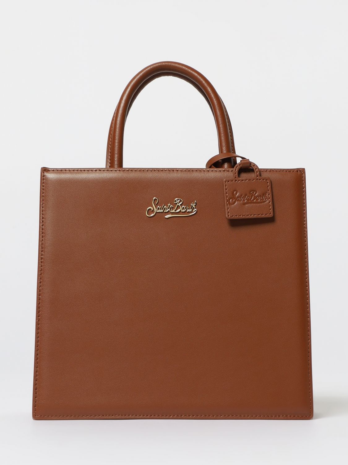 Mc2 Saint Barth Mini Bag With Adjustable Shoulder Strap In Brown