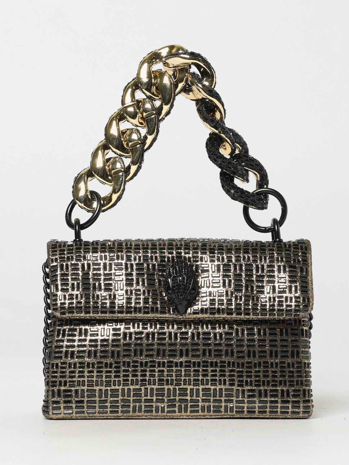 Borsa Mini Kensington Kurt Geiger London in tessuto laminato con strass