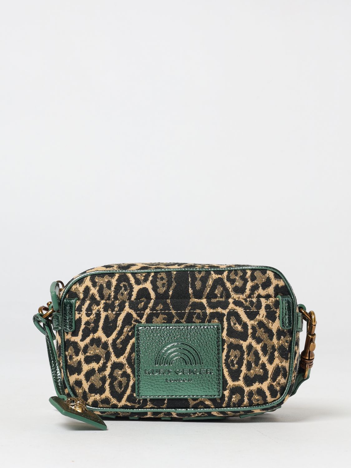 Borsa Mini Southbank Kurt Geiger London in canvas animalier
