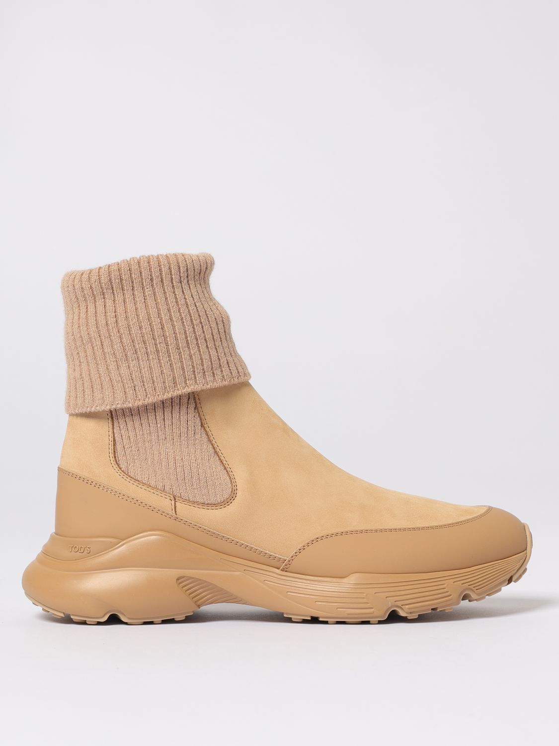 Tod's Boots Woman Color Beige In Neutral