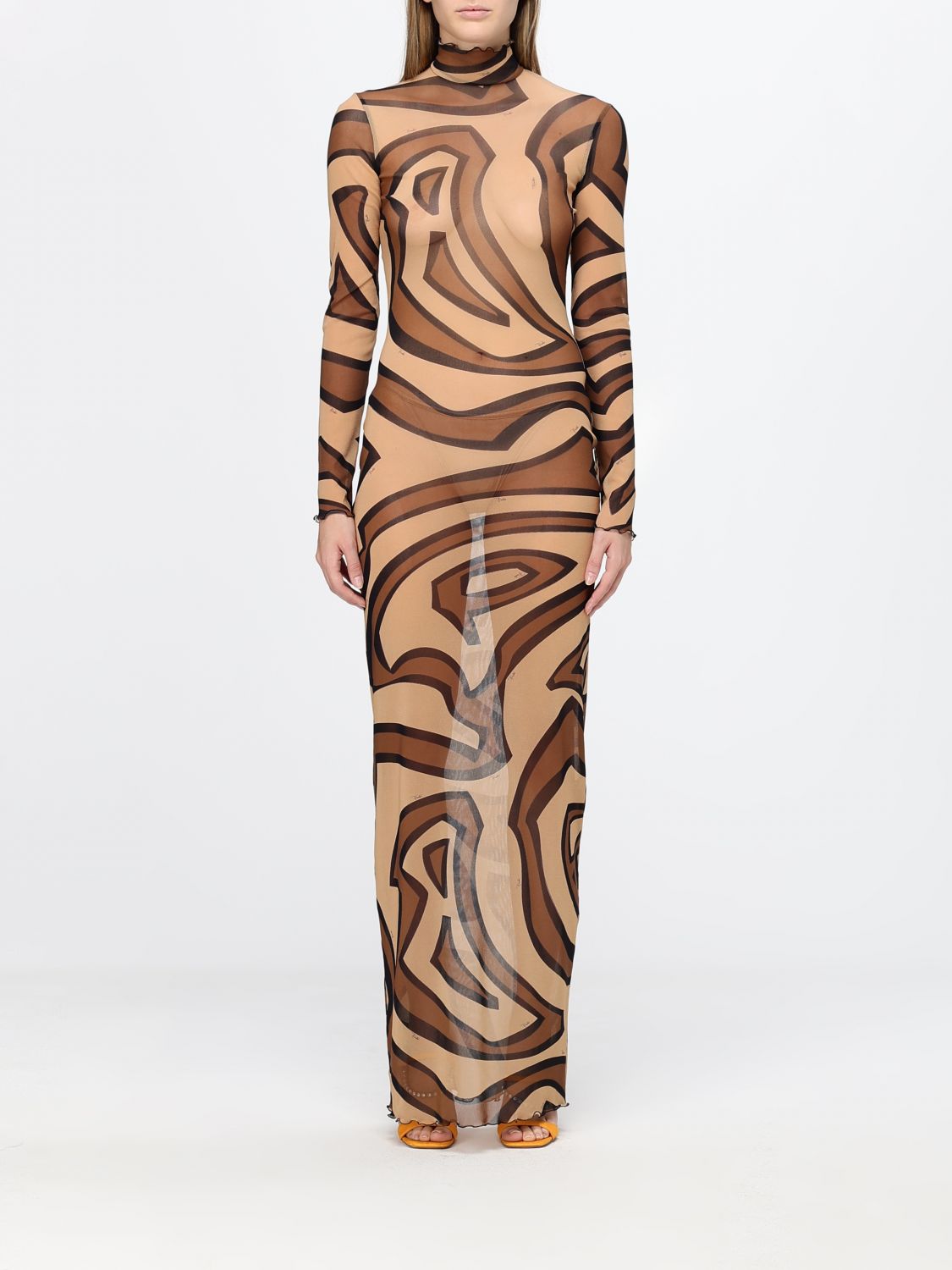PUCCI Dress Woman color Brown