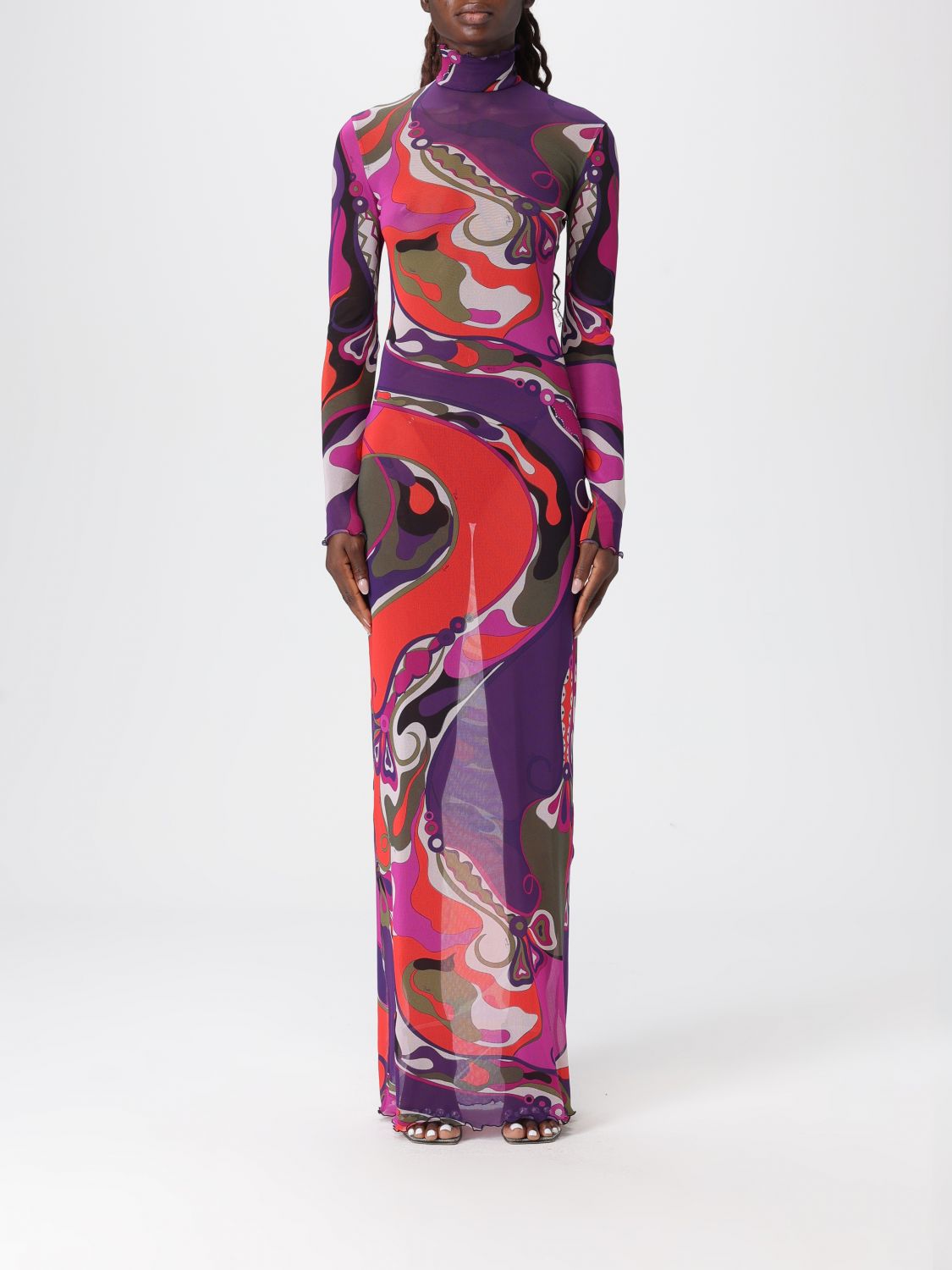 Pucci Dress Woman Color Violet In Multi