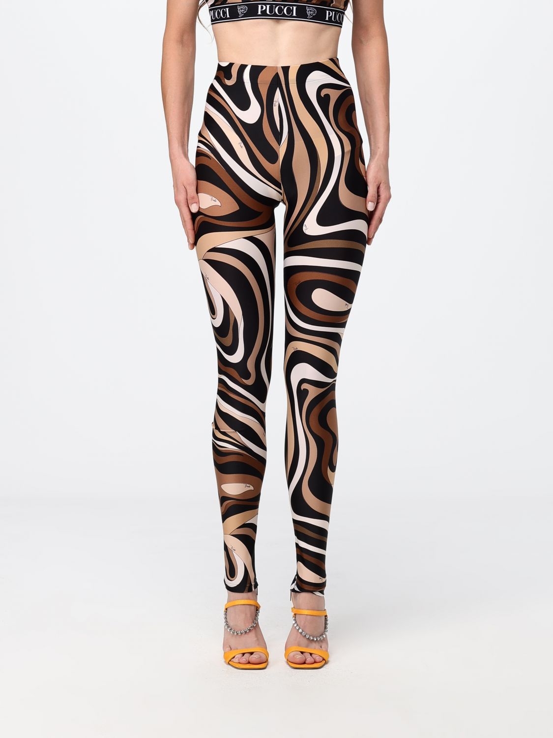PUCCI Top Woman color Brown