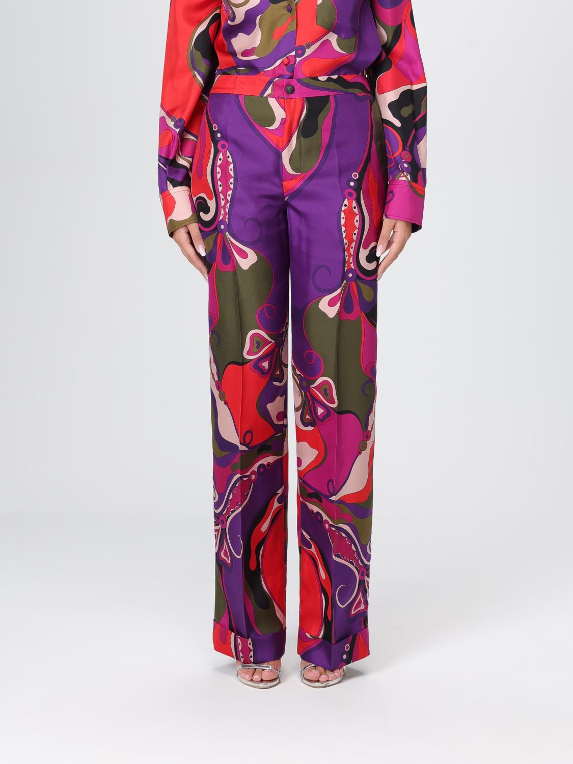 PUCCI Pants Woman color Fuchsia