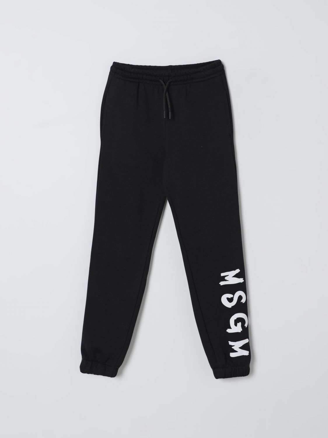 Msgm Pants Kids Kids Color Black In Black