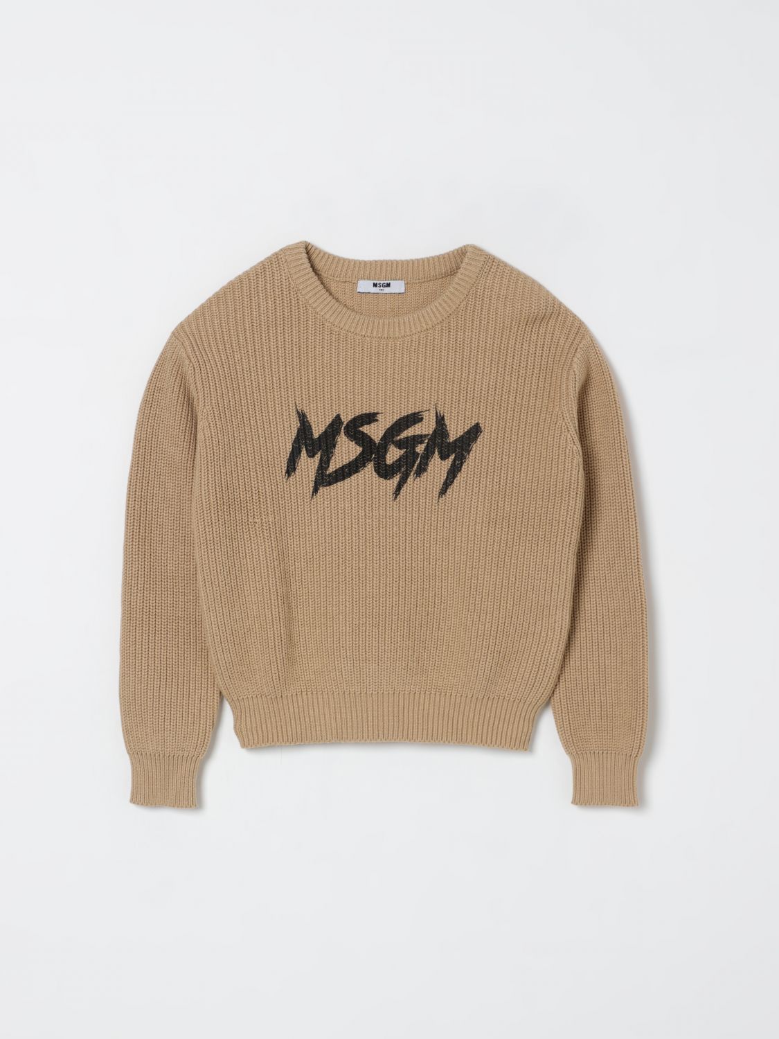 Msgm Sweater  Kids Kids Color Beige In Multi