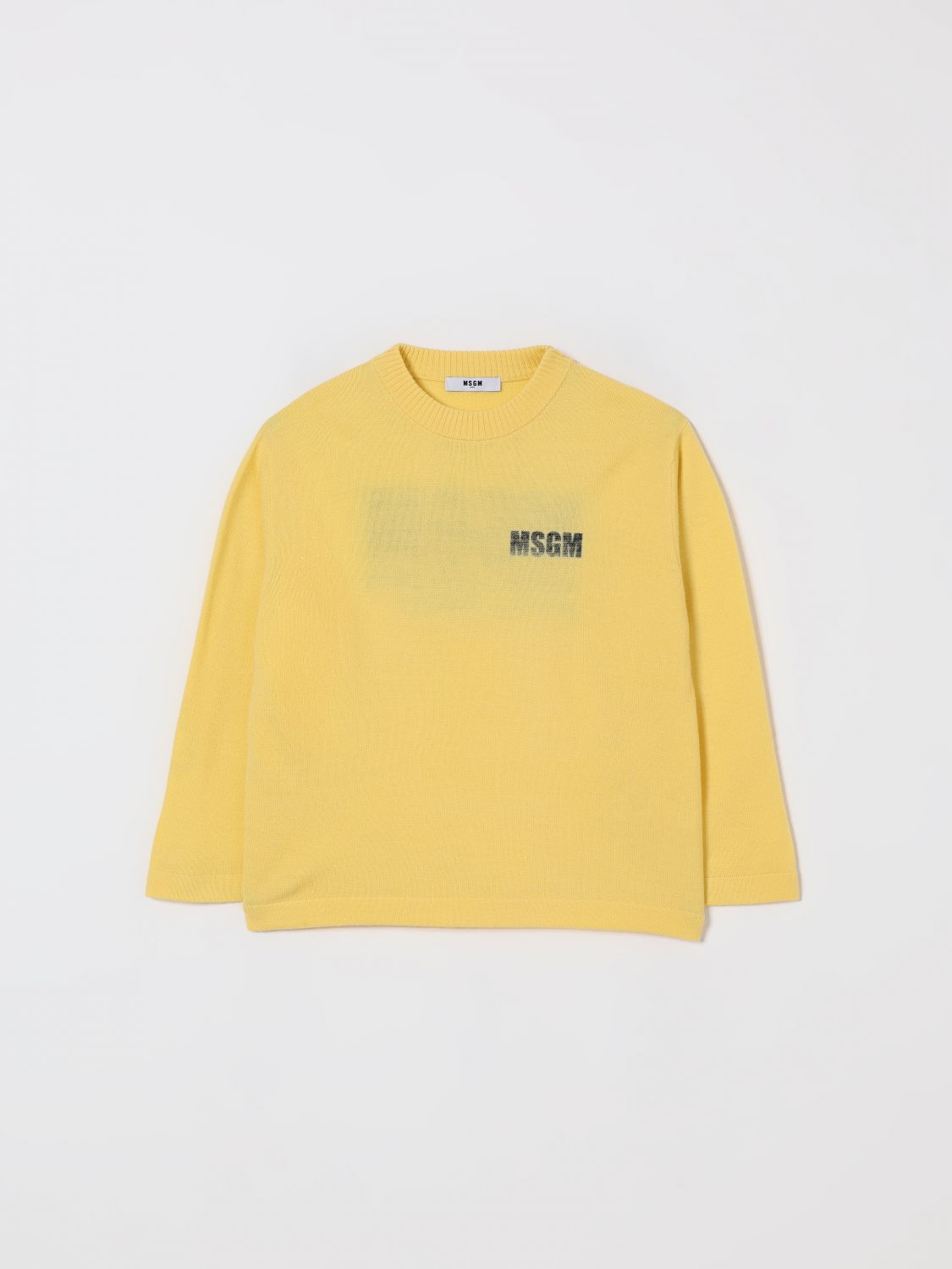 Msgm Sweater  Kids Kids Color Yellow In Black