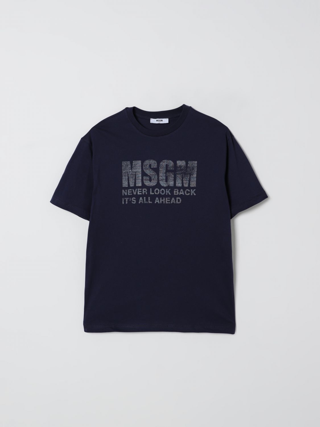 Msgm T-shirt  Kids Kids Color Blue In Black
