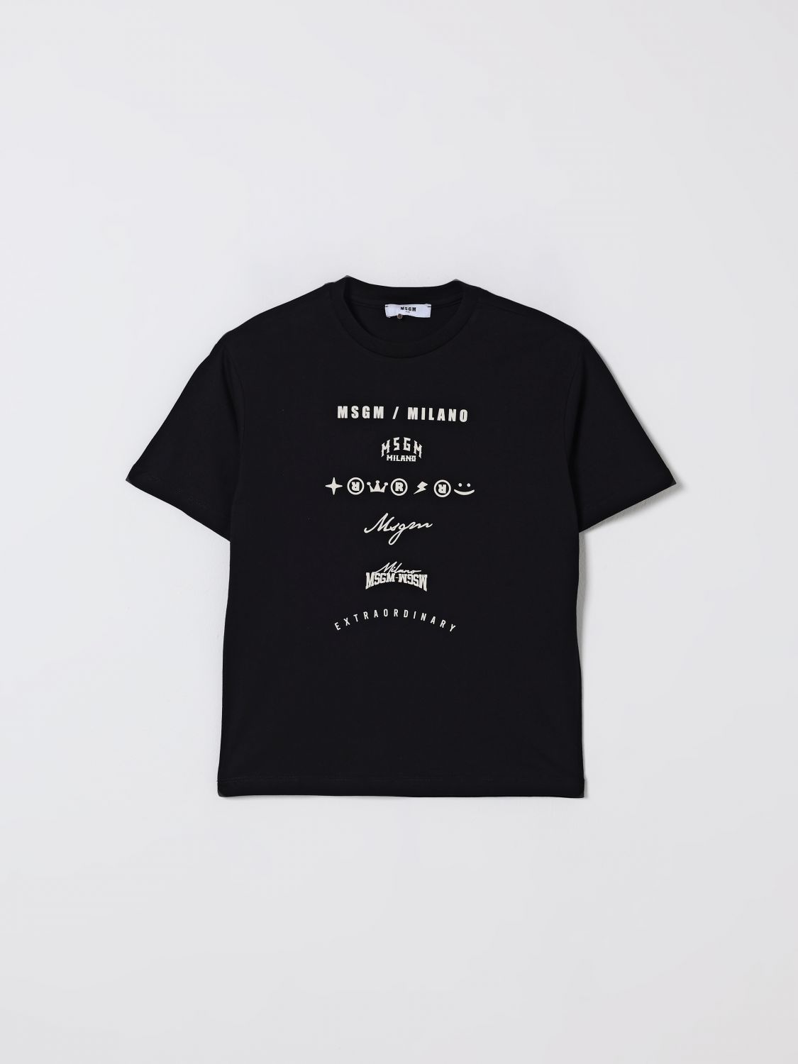 Msgm T-shirt  Kids Kids Color Black In Animal Print