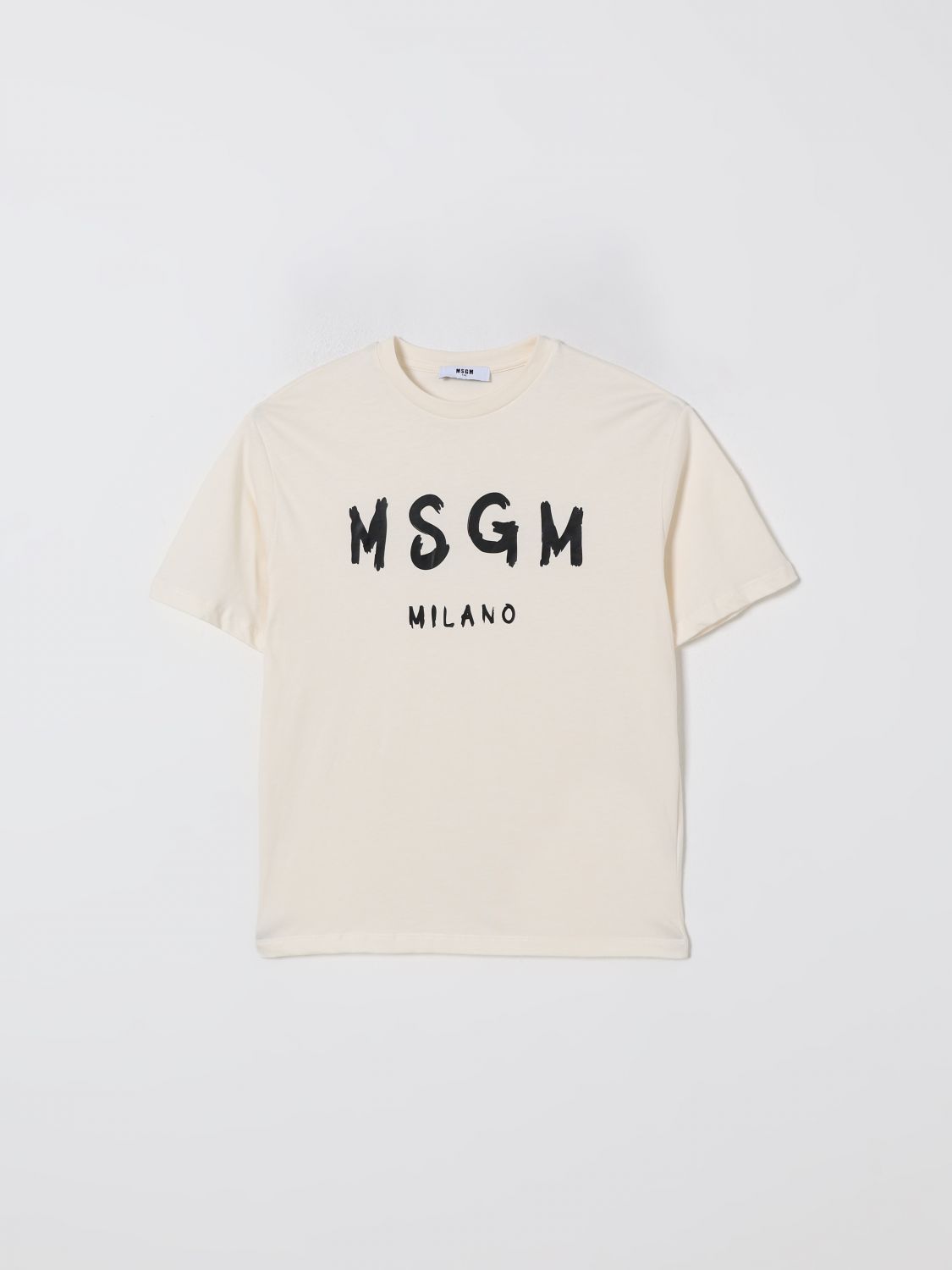 Msgm T-shirt  Kids Kids Color Cream In White
