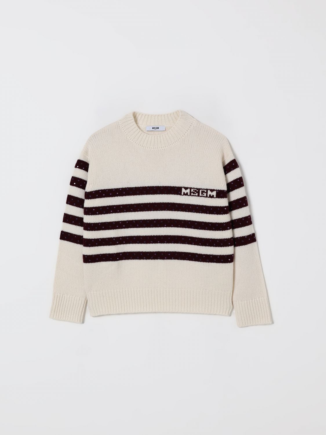 Msgm Sweater Kids Kids Color Cream In Neutral