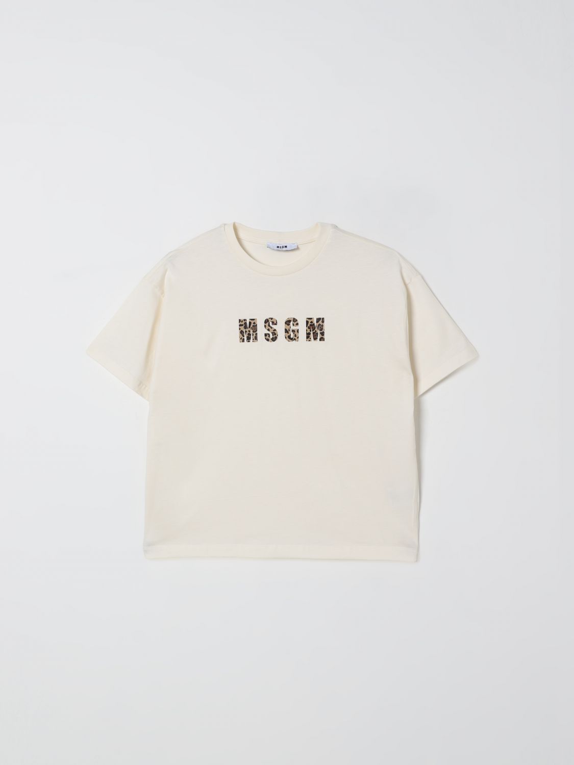 Msgm T-shirt  Kids Kids Color Cream In White