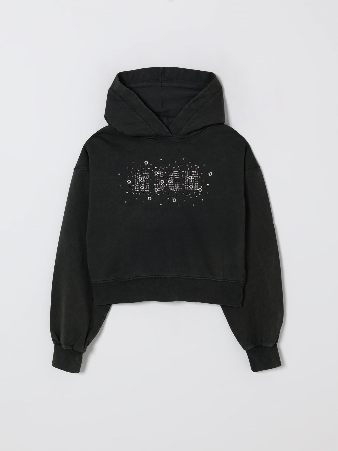 Msgm Sweater Kids Kids Color Lead In Black
