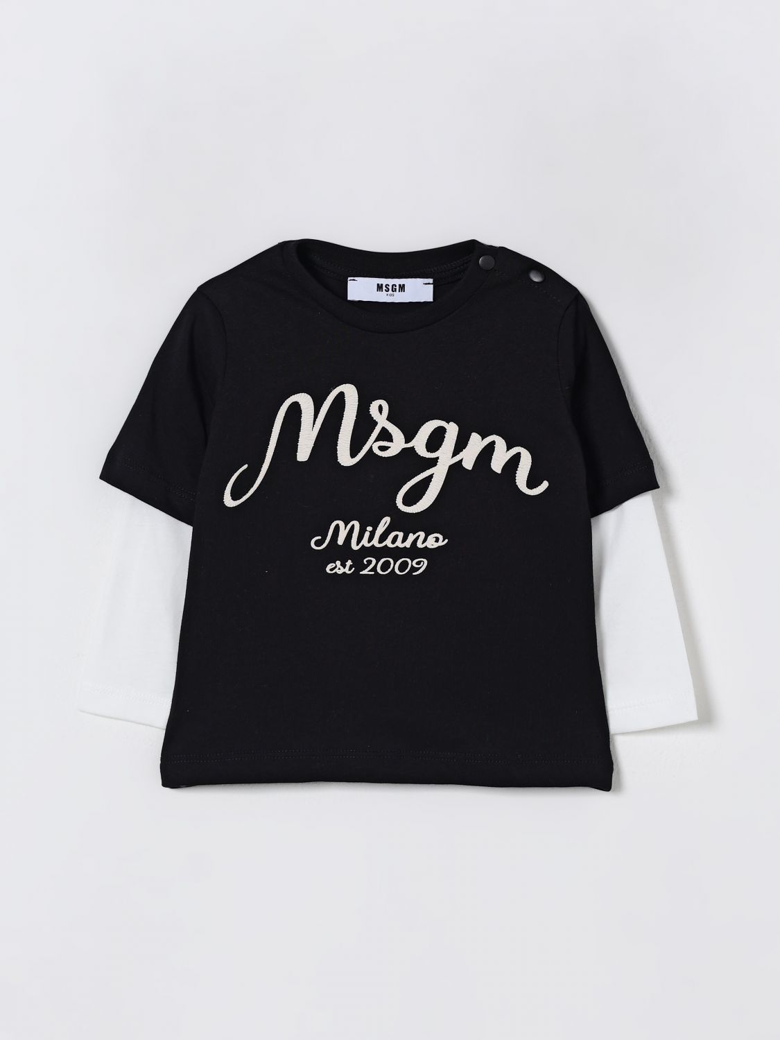 Msgm T-shirt Kids Kids Color Black In Multi