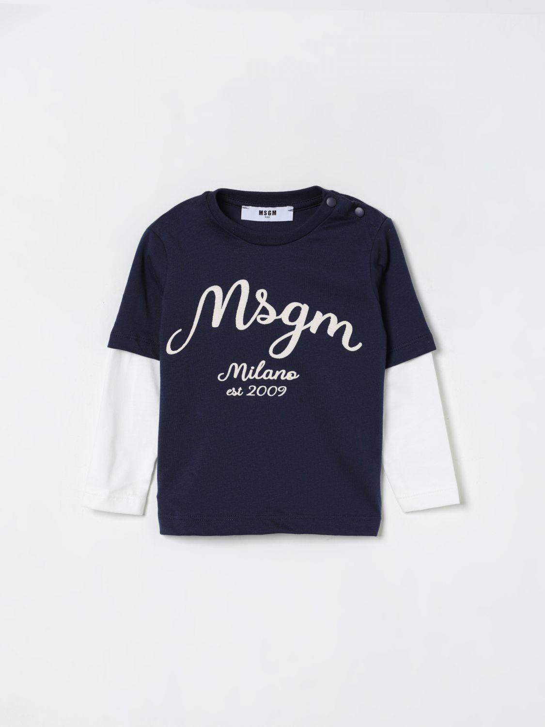 Msgm Babies' T-shirt  Kids Kids Color Blue