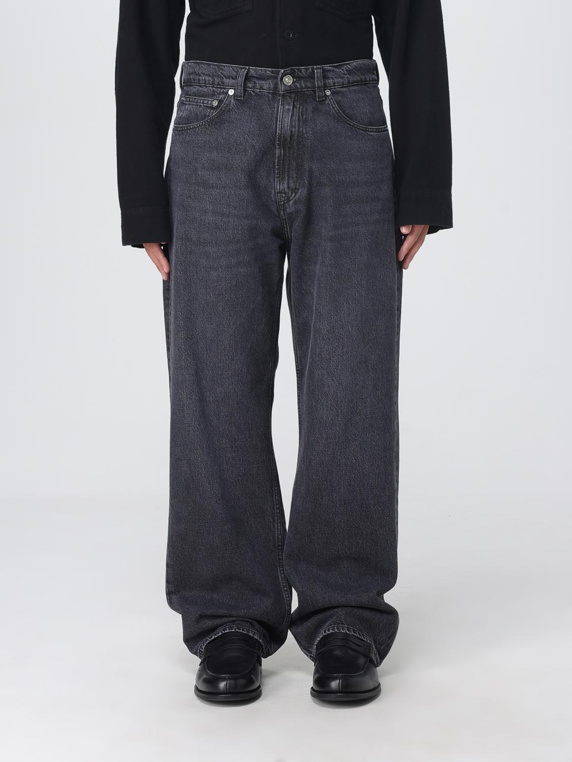 Our Legacy Straight Leg Five-pocket Trousers With Belt Loops In Gray