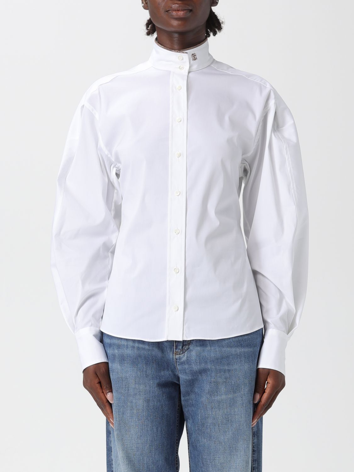 Brunello Cucinelli Shirt  Woman Color White In White