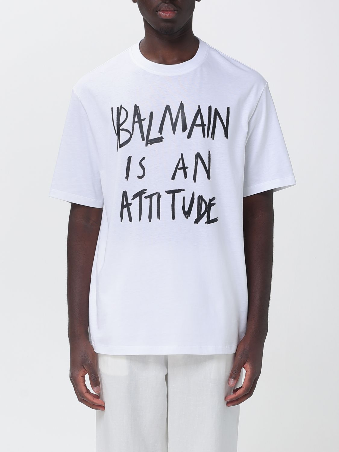 BALMAIN T-Shirt Men color White