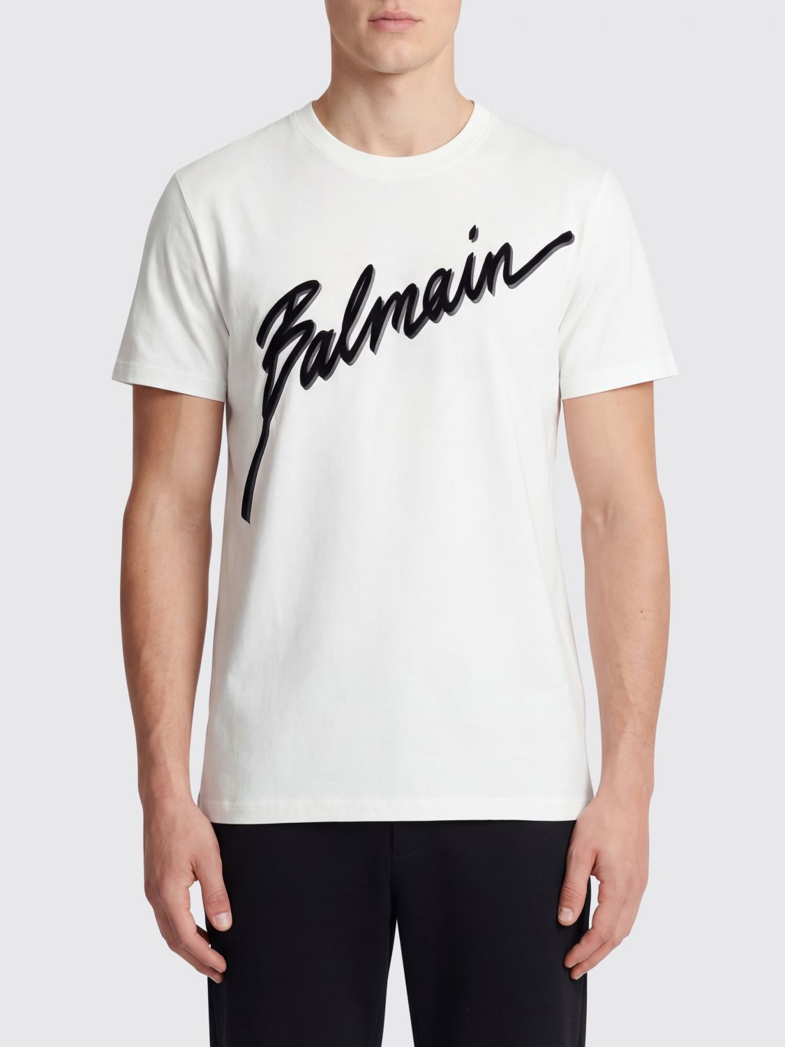 BALMAIN T-Shirt Herren Farbe Weiß