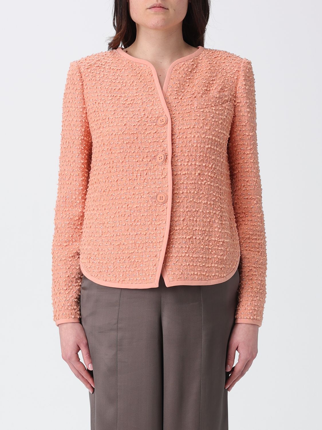 Emporio Armani Jacket Woman color Coral