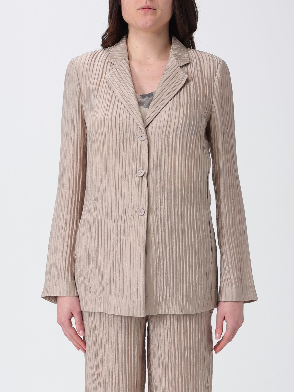 Emporio Armani Jacket Woman color Champagne