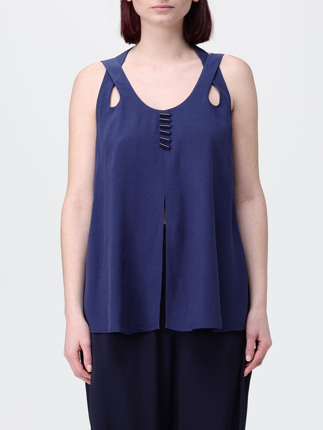 EMPORIO ARMANI Top Damen Farbe Blau