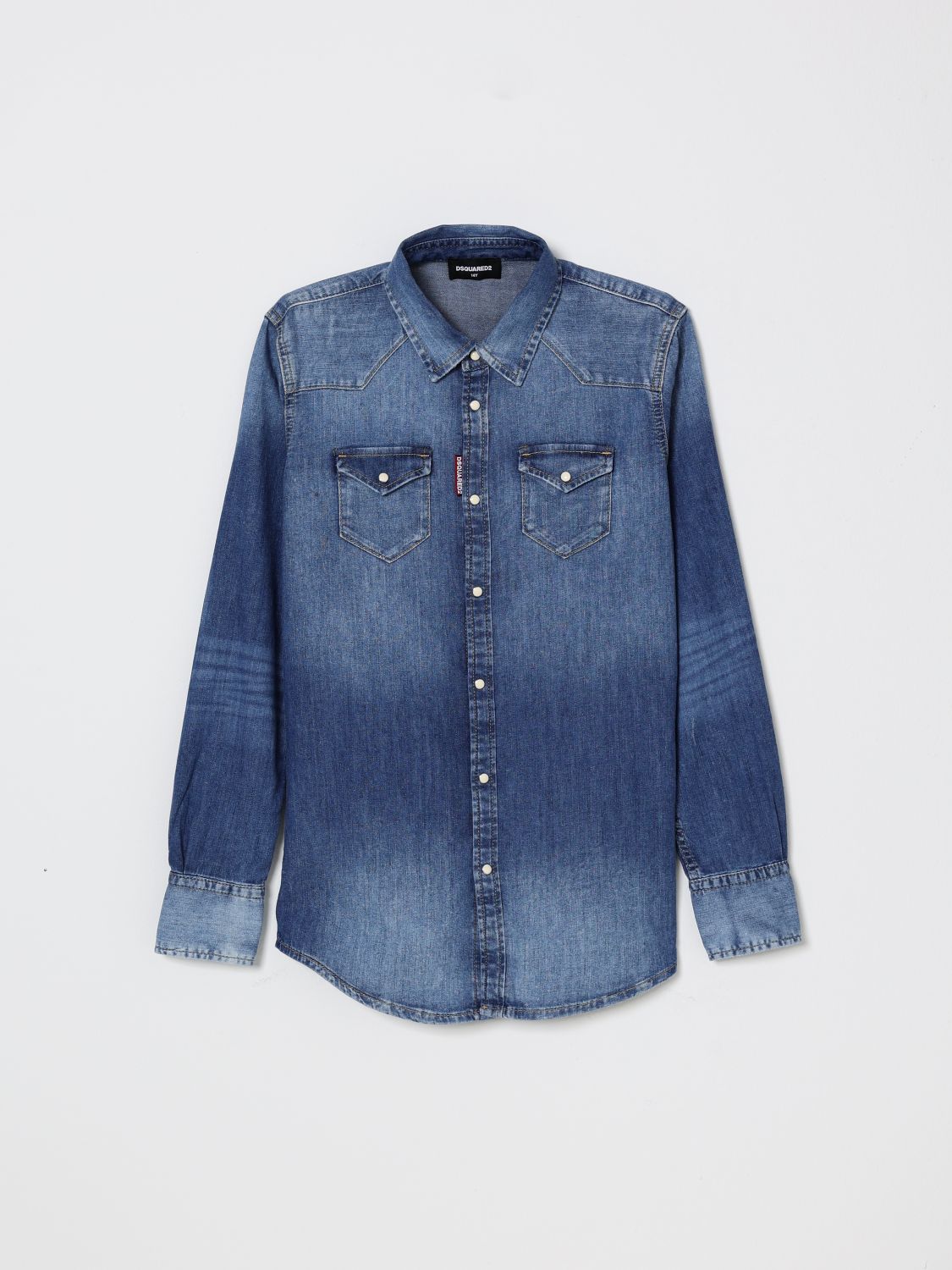DSQUARED2 Hemd Kinder Farbe Denim