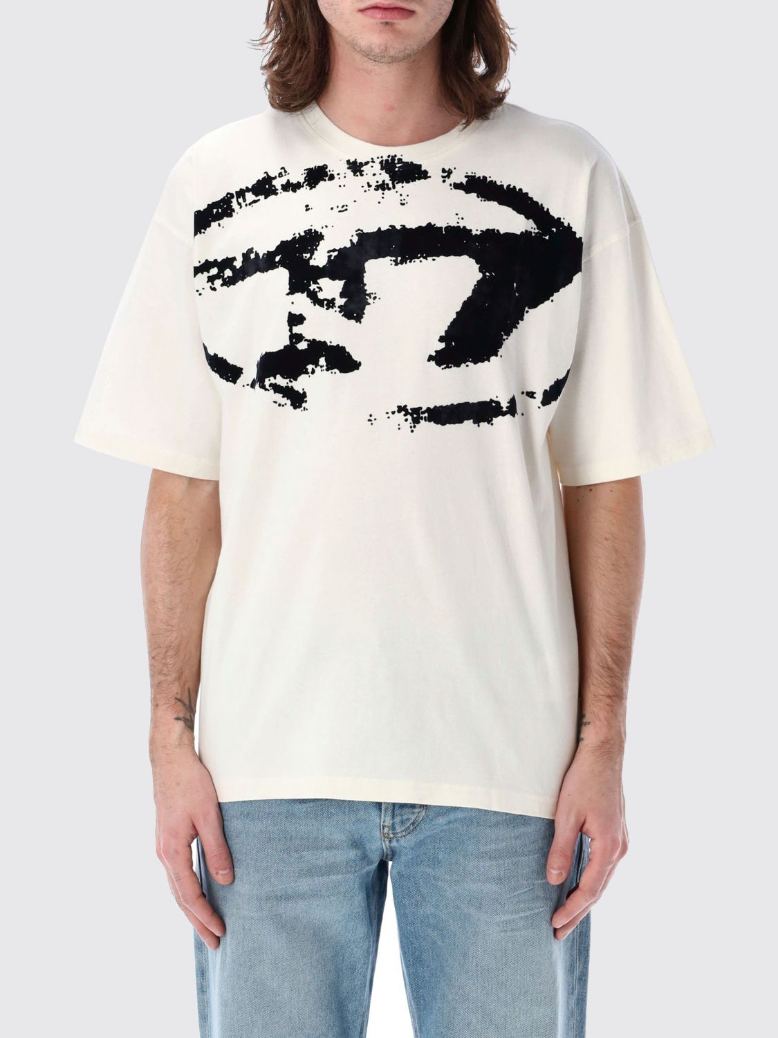 Diesel Ανδρών Ελεφαντόδοντο T-Shirt Men Color
