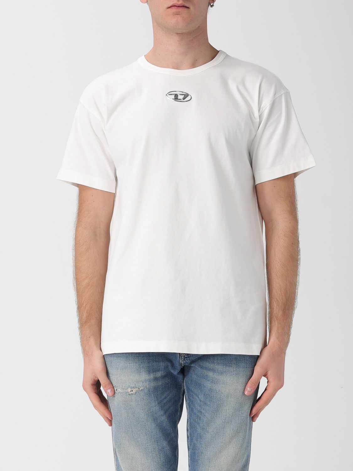 Diesel Ανδρών Άσπρο T-Shirt Men Color