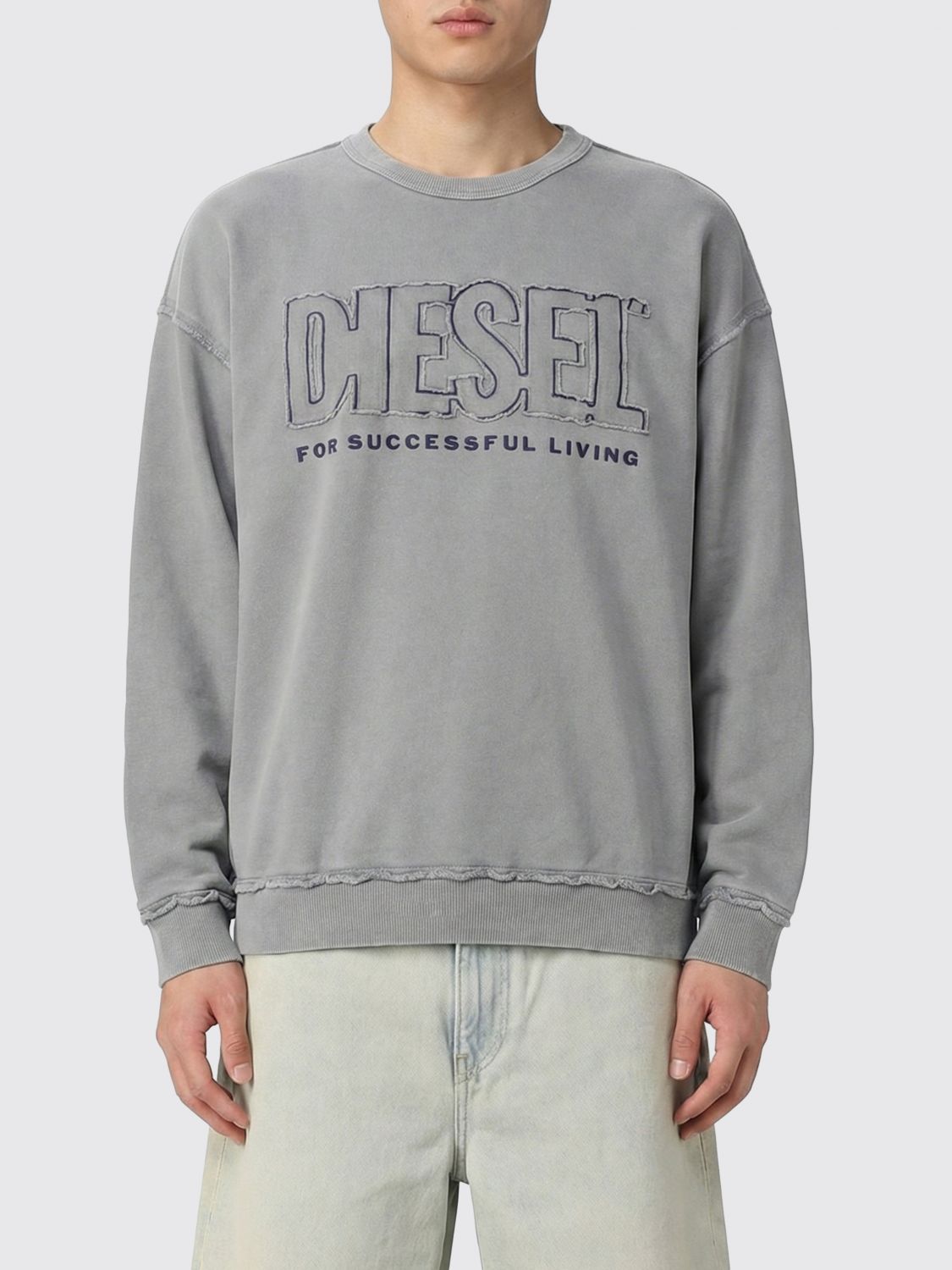 DIESEL Sweatshirt Herren Farbe Grau