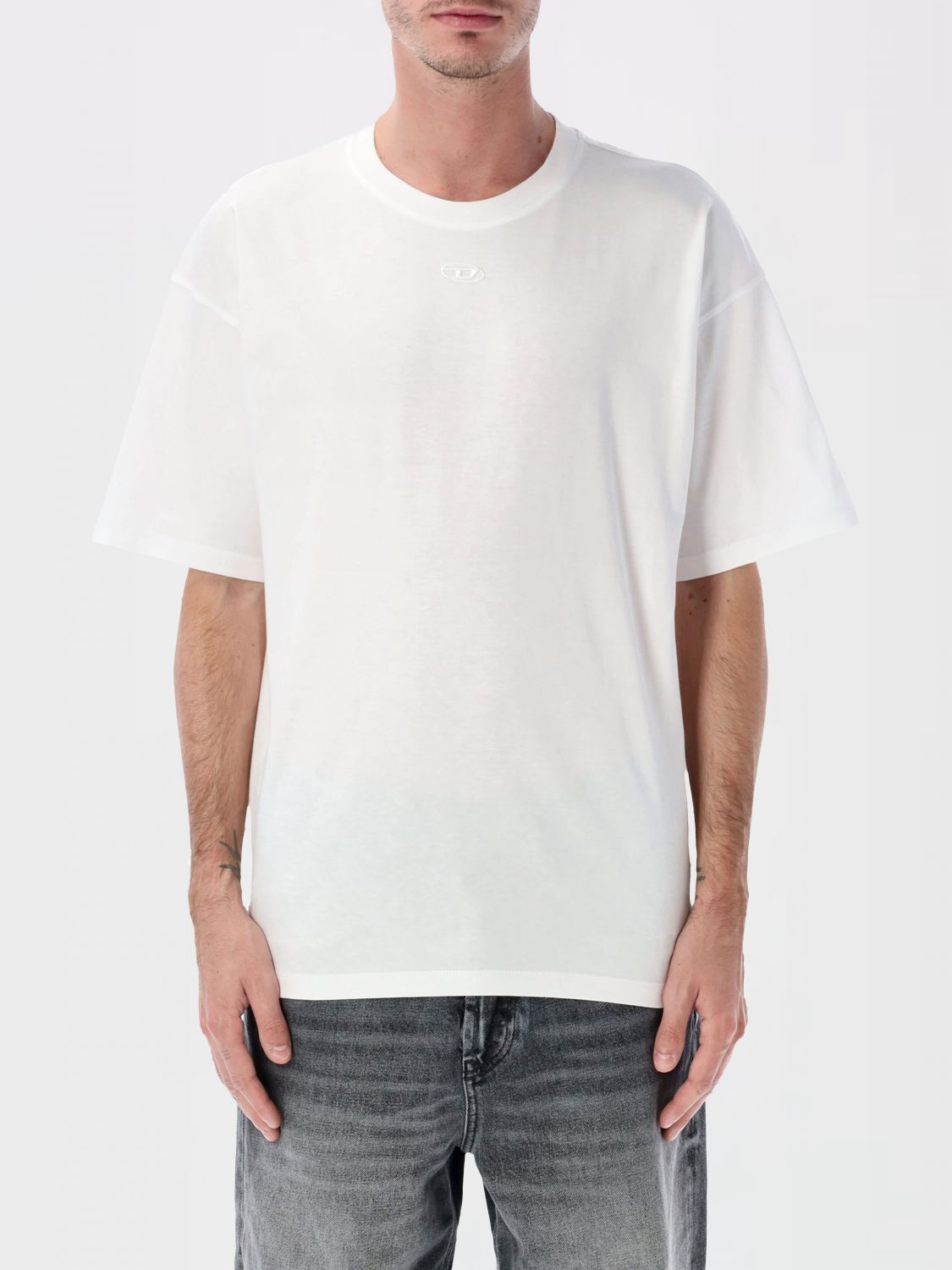 Diesel Herren Weiß T-Shirt Men Color
