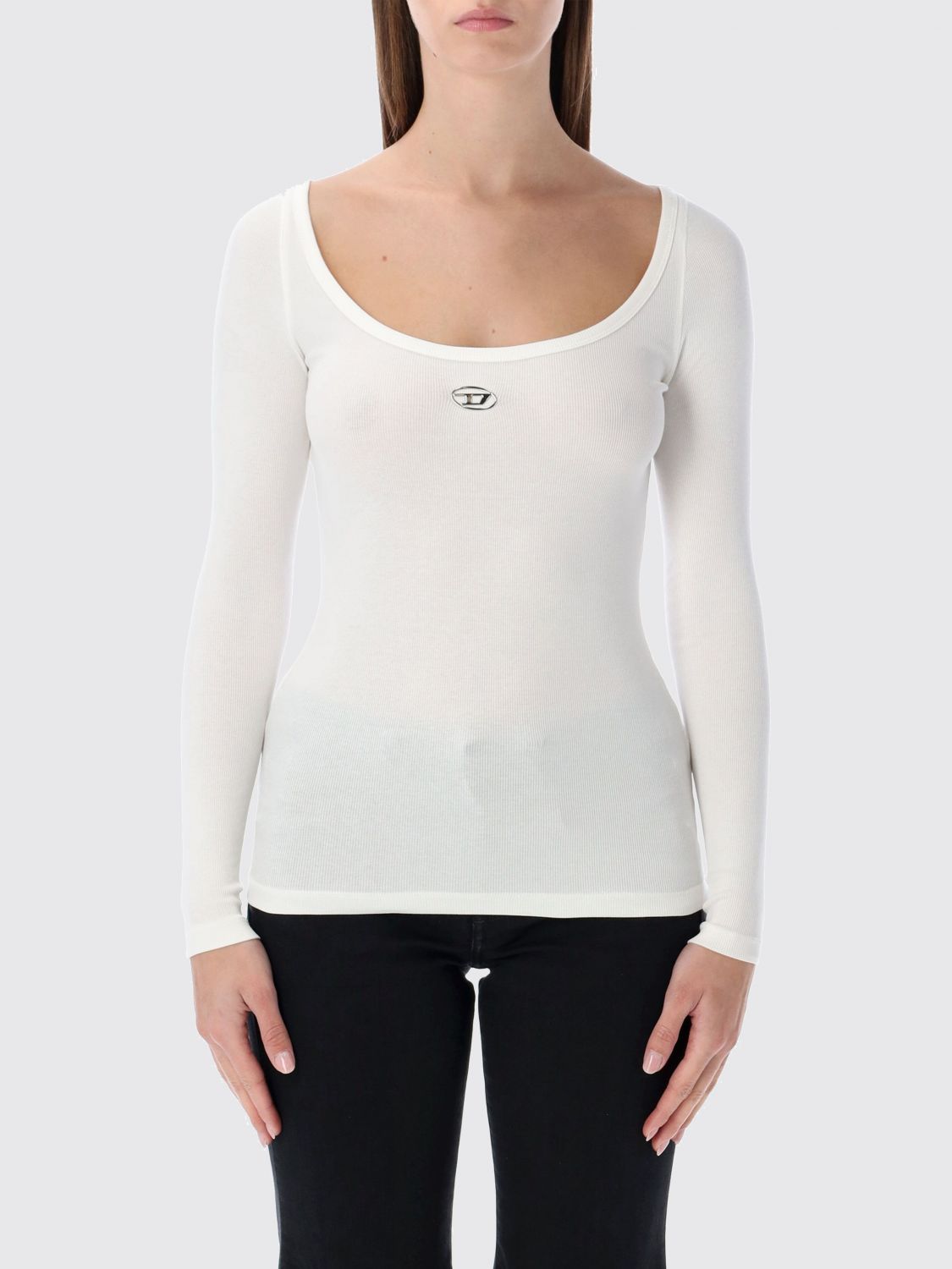 Diesel Damen Weiß T-Shirt Woman Color