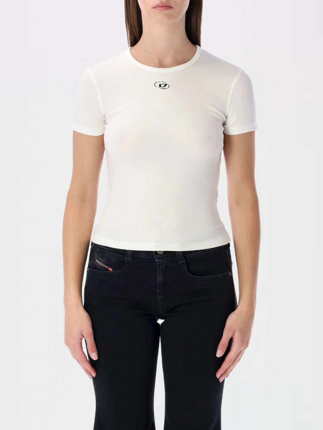 Diesel Γυναικών Άσπρο T-Shirt Woman Color