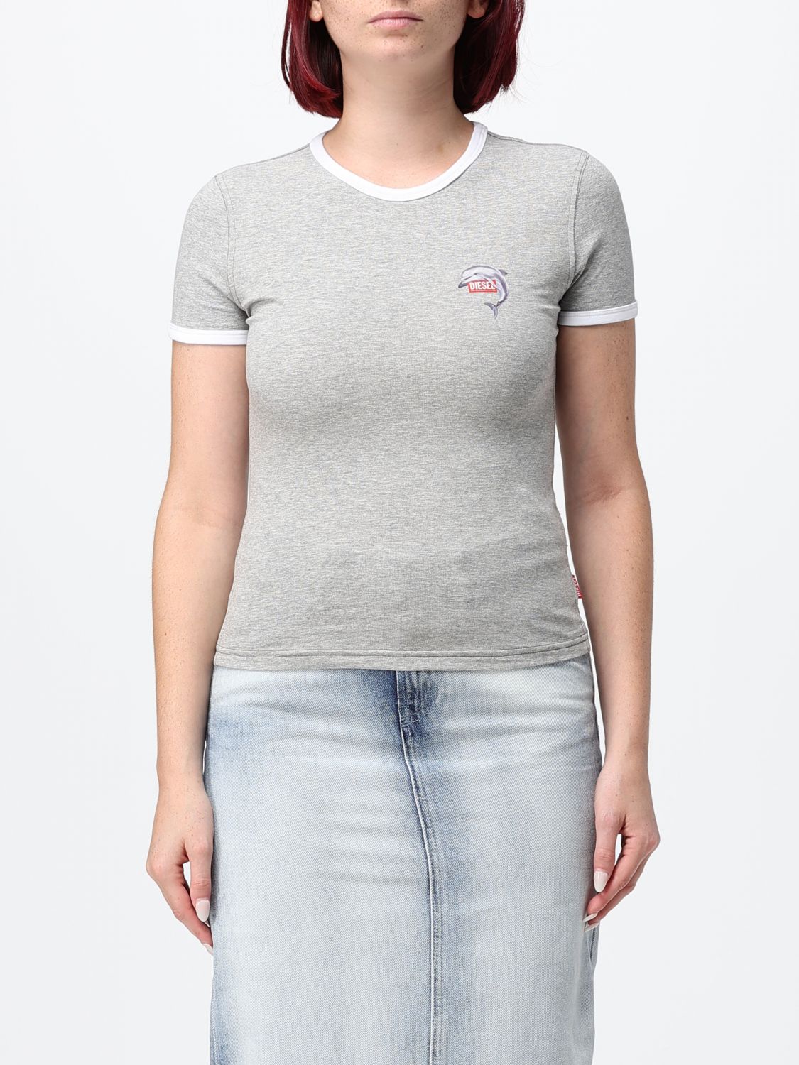 DIESEL T-Shirts Donna colore Grigio