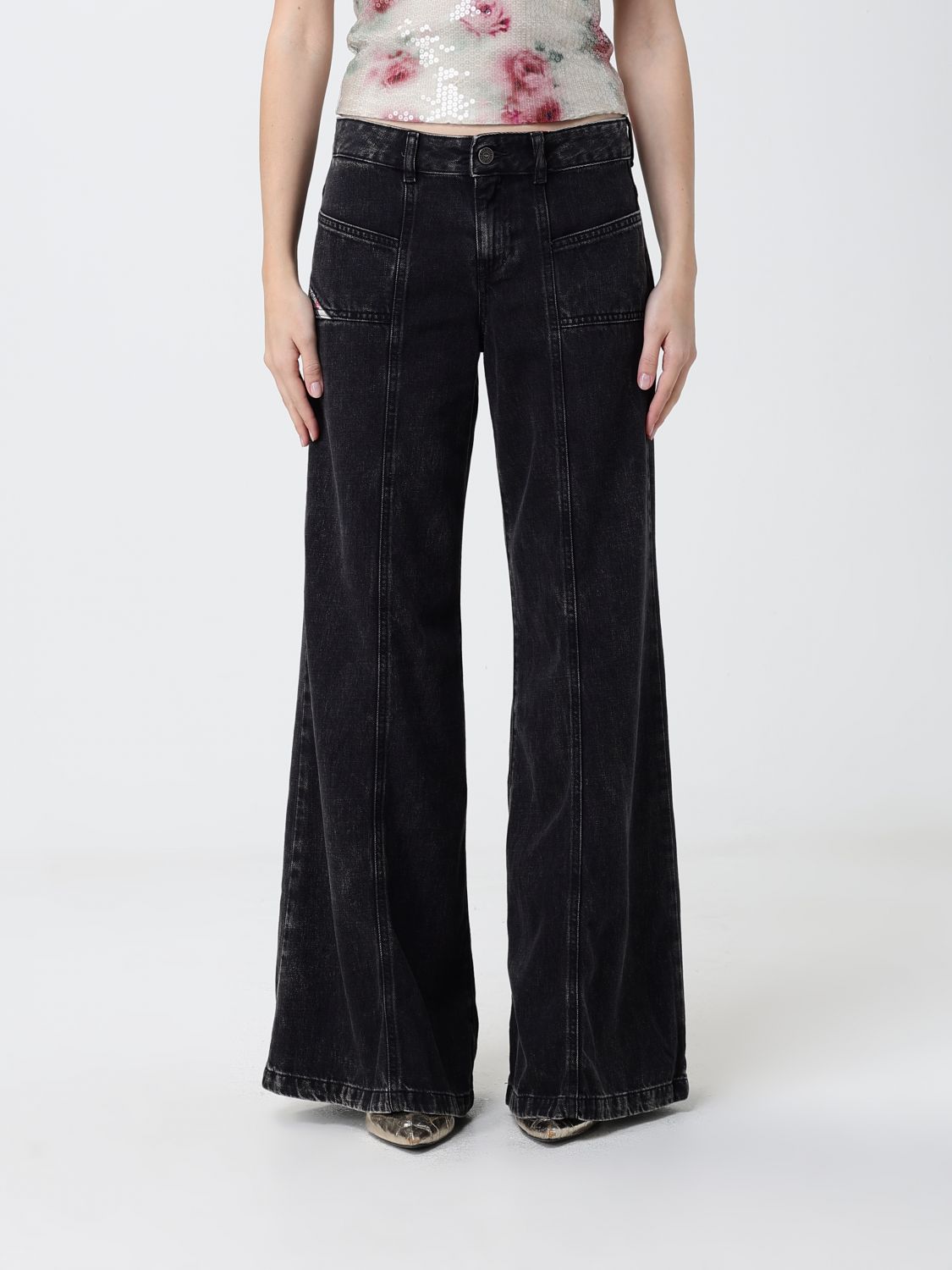 DIESEL Jeans Damen Farbe Schwarz