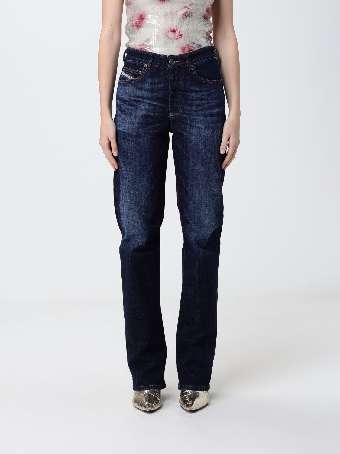 DIESEL Jeans Woman color Blue　DIESEL ジーンズ ウーマン カラー ブルー DIESEL
