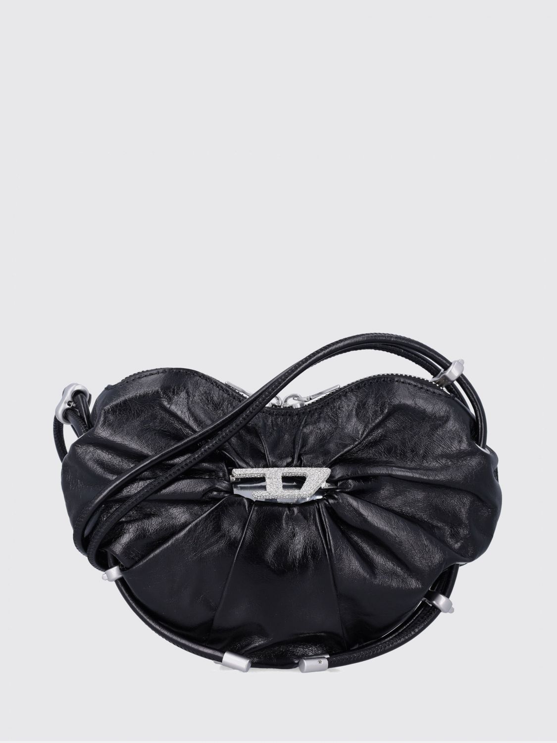 DIESEL Crossbody Bag Woman color Black　DIESEL クロスボディバッグ ウーマンカラー ブラック DIESEL