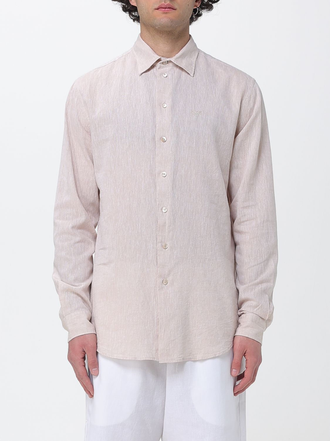 Emporio Armani Shirt Men color Ivory
